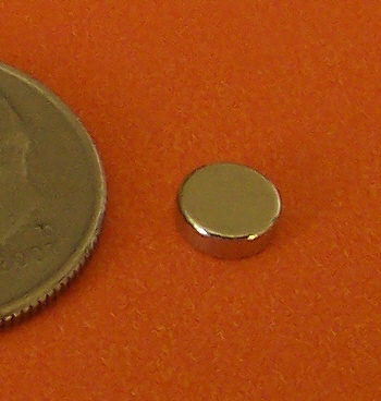 N48 Neodymium Magnets 3/16 in x 1/16 in Disks