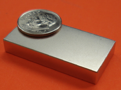 Neodymium Magnets N42 Block 1.5 in x 3/4 in x 1/4 in NdFeB
