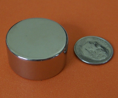 Rare Earth Magnets 1 in x 1/2 in Neodymium Disc N42