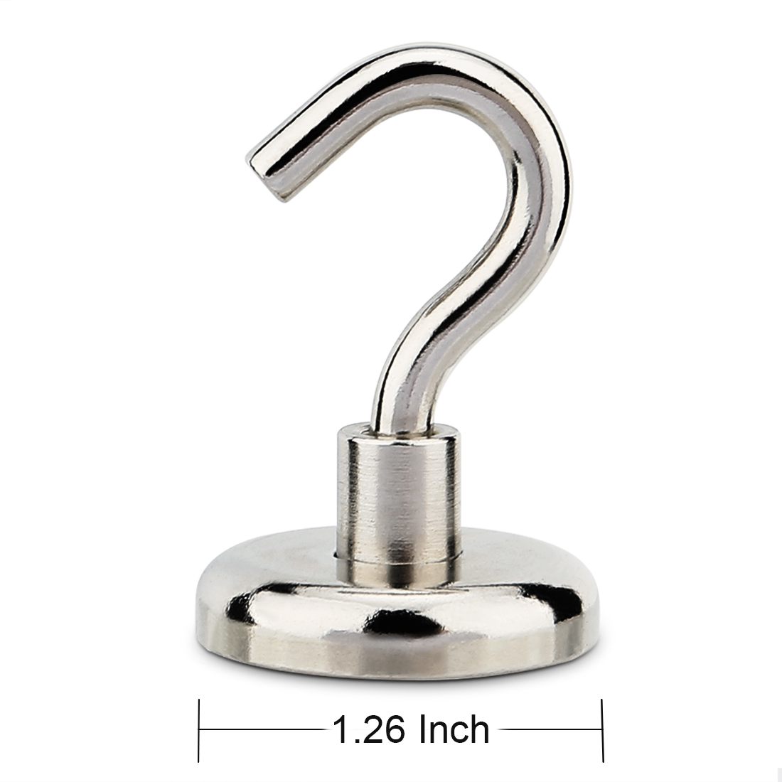 Magnet hook, size 10 (60 mm dia, 38 kg, neodymium)