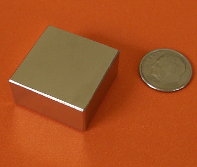 N42 Neodymium Cube Magnet - 3/16 in. x 3/16 in. x 3/16 in. thick - 2.2lbs  Pull
