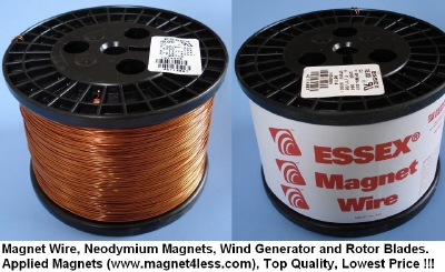18 AWG 18 Gauge Enameled Magnet Wire 10LBS - Applied Magnets - Magnet4less
