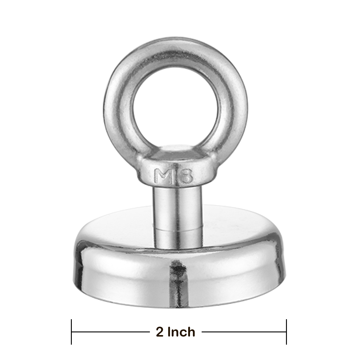 Strong Neodymium Eye Bolt Hook Fishing Cup Magnets 2 inch